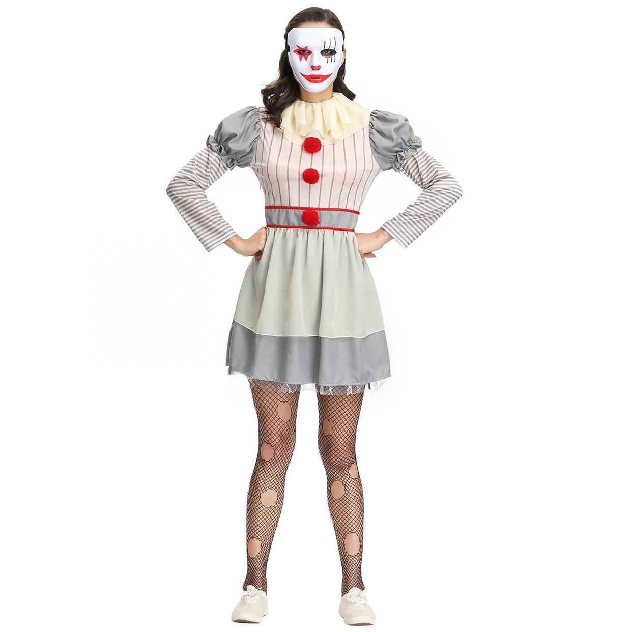 Ethnic Wear Fashion Designer - Großes Halloween-Clown-Kostüm für Nekromanten, Ethnische Bühnenkleidung