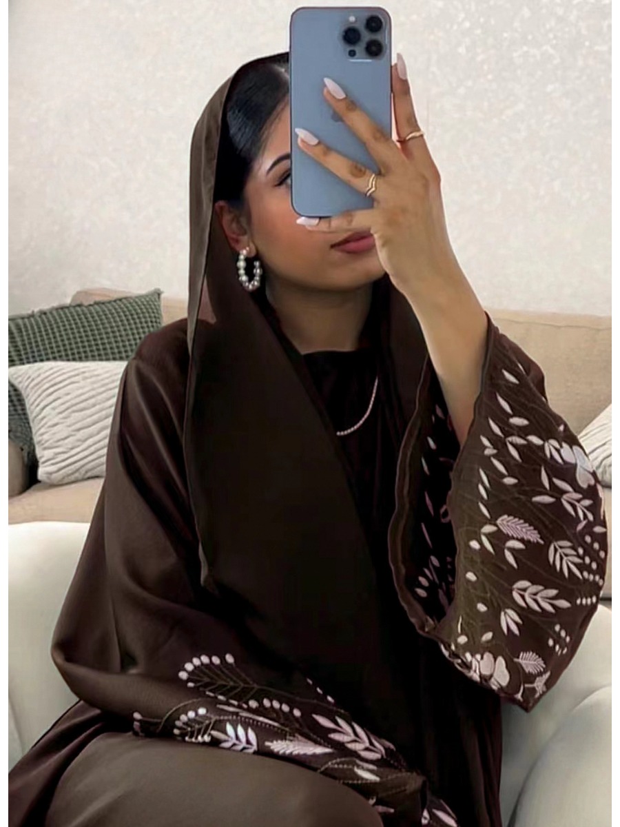 Jalabiya Women Arabic - Türkei Emboridery Abaya für Frauen Kleid