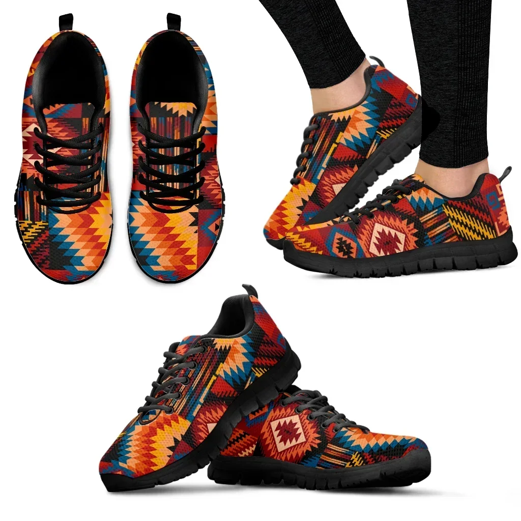 Women'S Ethnic Fashion Brands - Aztec Design Marken-Mode-Sneaker mit amerikanischem Kultur-Print,