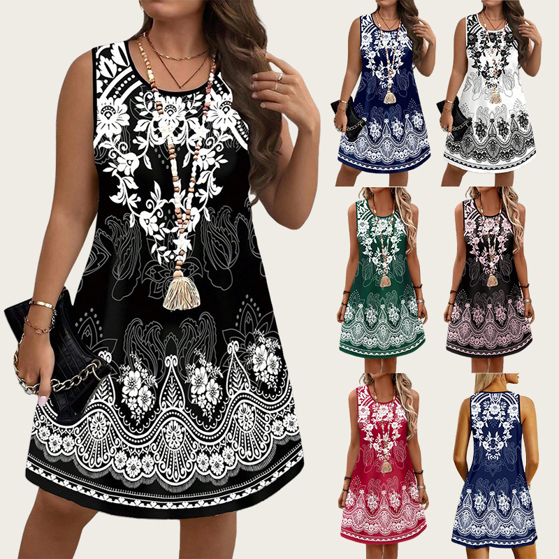 Ethnic Style Dresses - Ethnischer Stil Vintage-Kleider 2026 Sommer Damenkleider