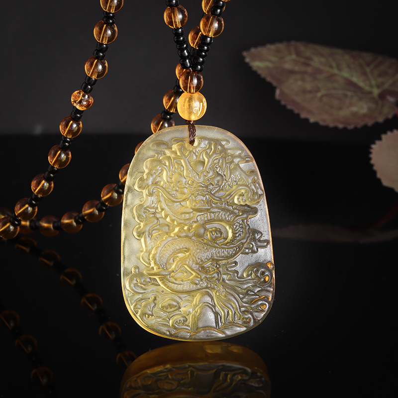 Women'S Ethnic Fashion Brands - Chinesische ethnische Drachen marke Halskette Perlenkette