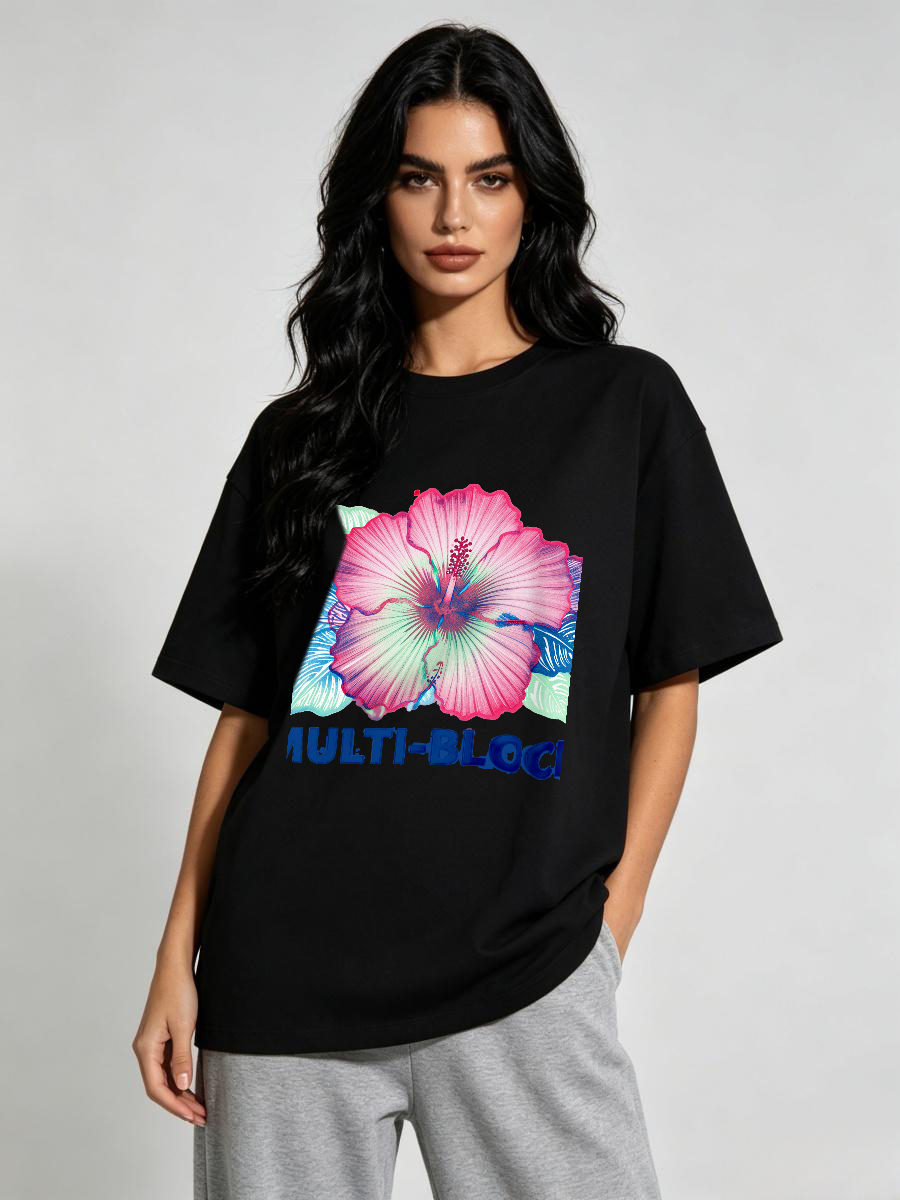 Ethnic Wear Fashion Designer - Damen T-Shirts mit Blockdruck, Handgeschnitzter Stempel,