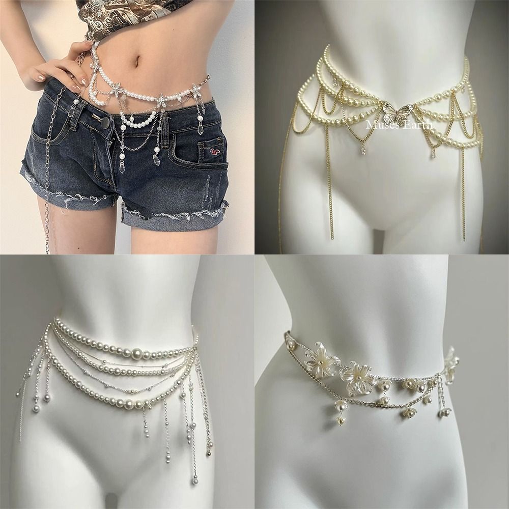 Ethnic Fashion Jewellery - Mode Elegante Perle Taille Ketten Taille