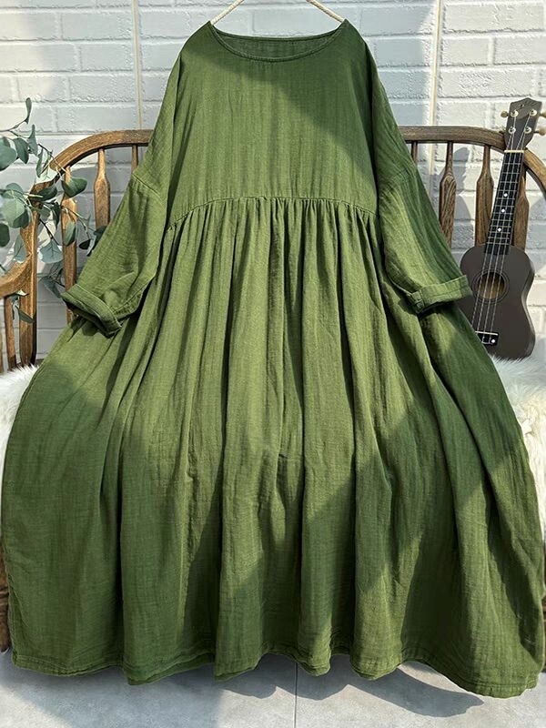 Ethnic Style Dresses - Leuchtendes Retro-Maxikleid für Damen in Übergröße,