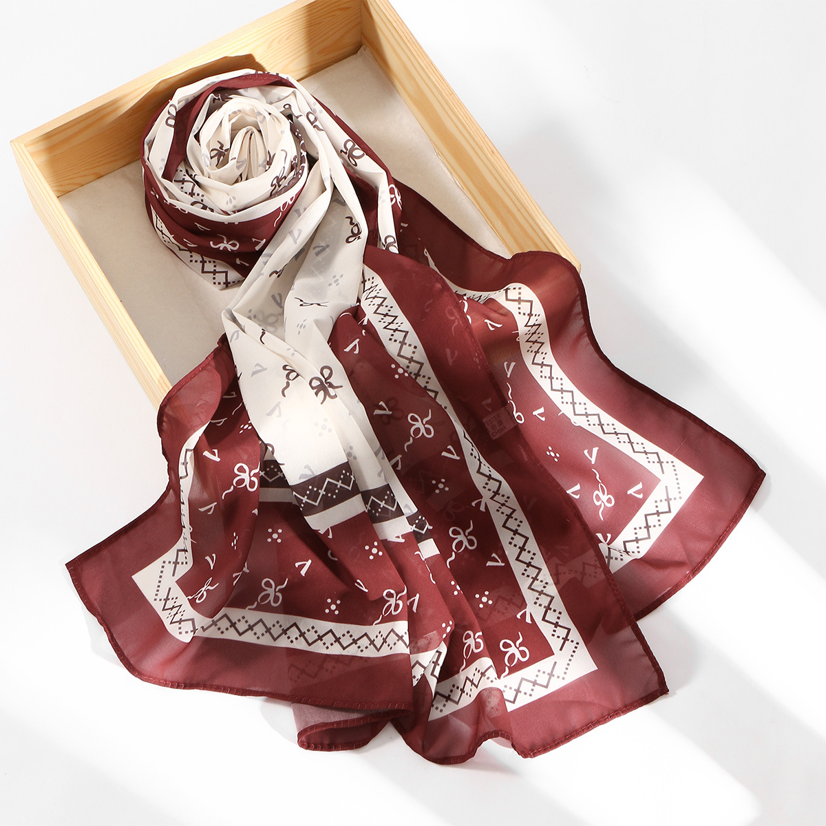 New Ethnic Fashion - Neuer Bestseller Digital Bedruckter Chiffon Langer