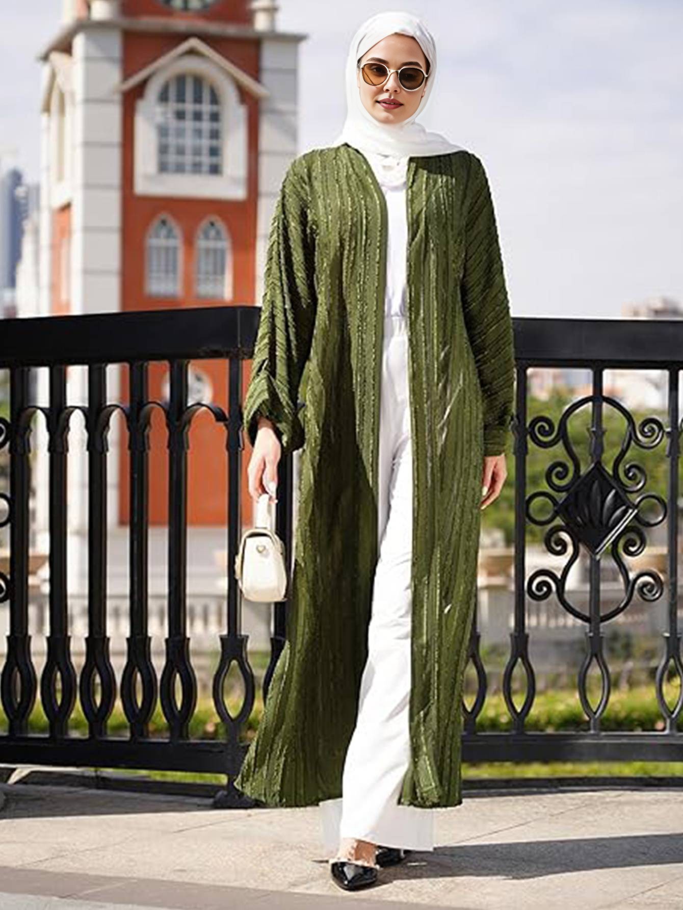 Ramadan Dubai Open Abaya Kimon – Jalabiya Women Arabic Bewertung und Preis