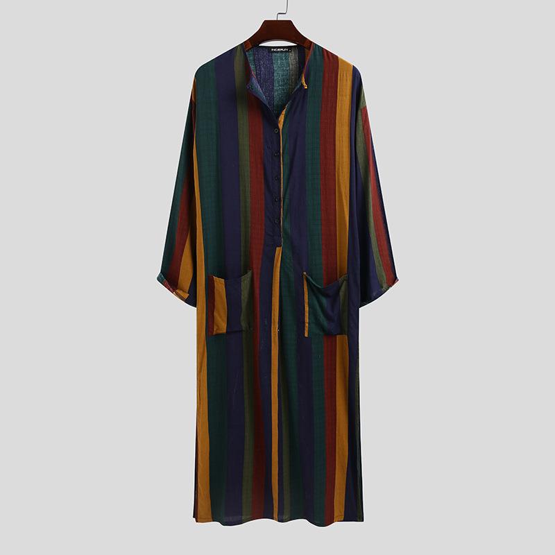 Herren Langes Gestreiftes Bedr – Ethnic Wear Fashion Designer Bewertung und Preis