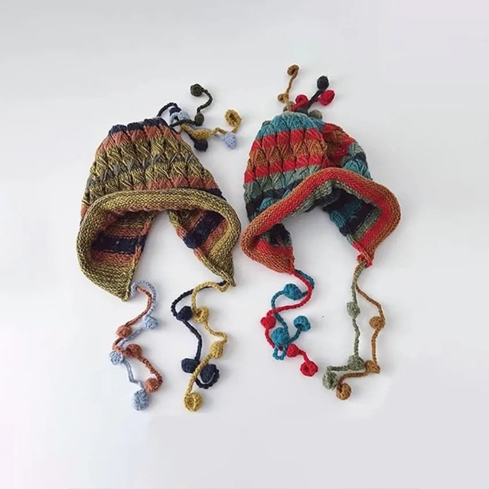 Modische Regenbogen-gestreifte – Winter Ethnic Fashion For Women Bewertung und Preis