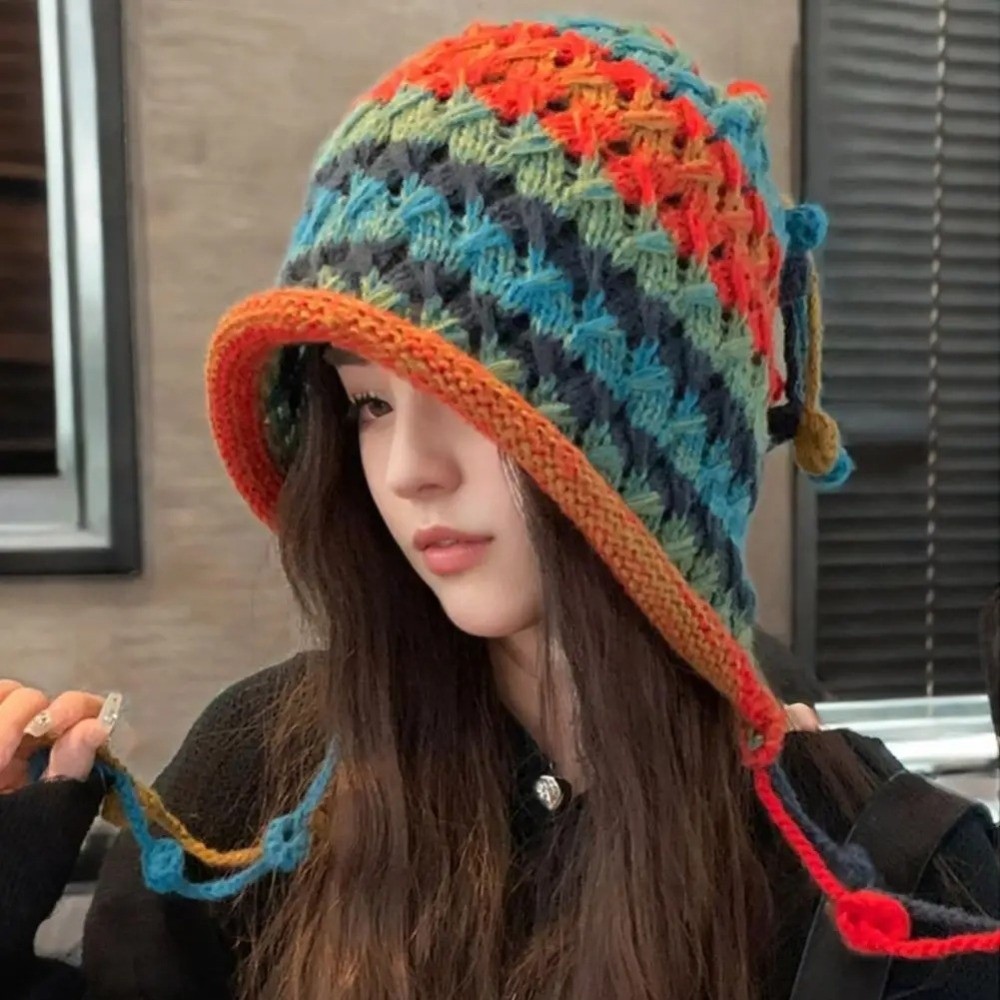 Modische Regenbogen-gestreifte – Winter Ethnic Fashion For Women Bewertung und Preis