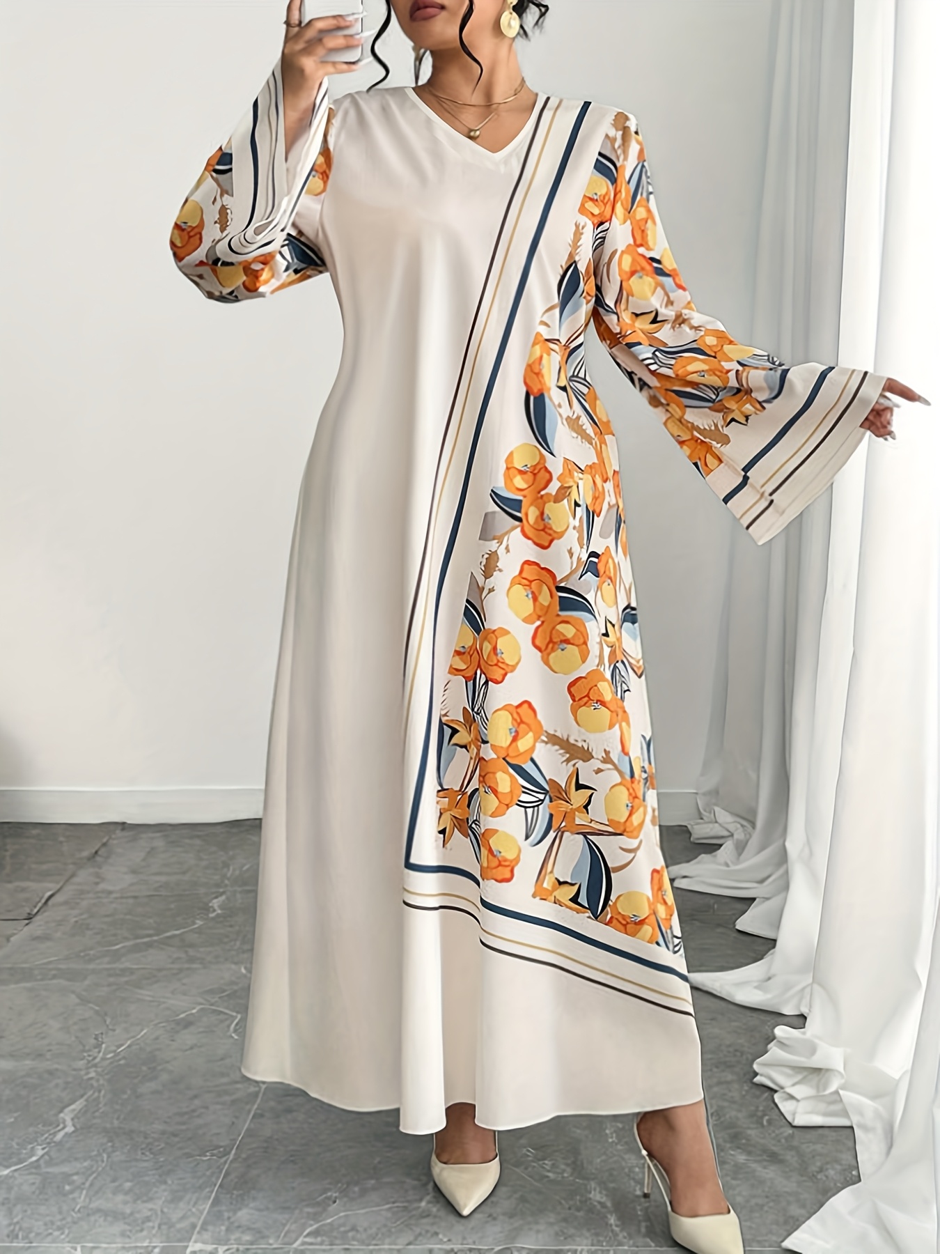 Modische Übergrößen-Robe für D – Ethnic Style Dresses Bewertung und Preis