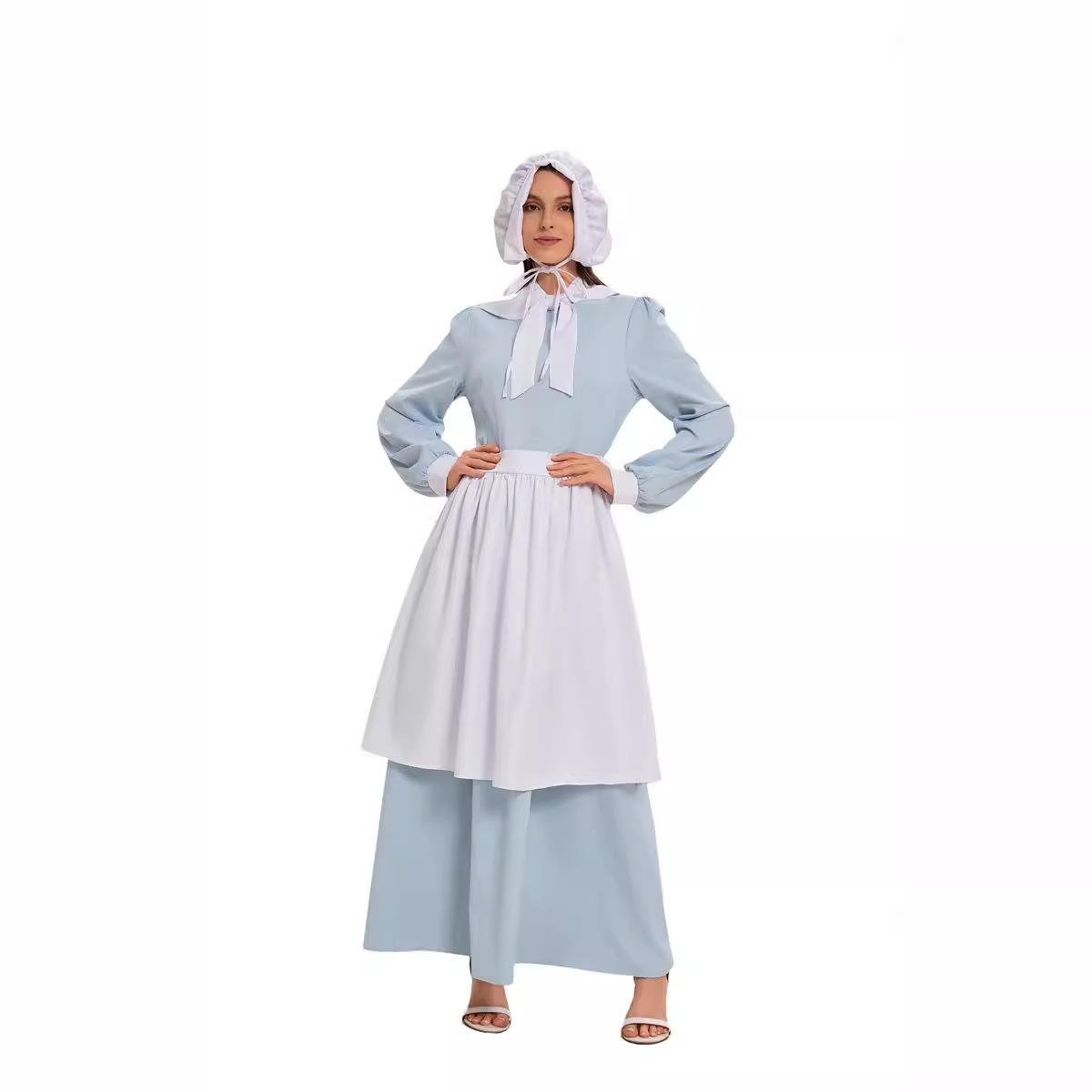 Blaues Halloween-COS-Kleid mit – Ethnic Style Dresses Bewertung und Preis