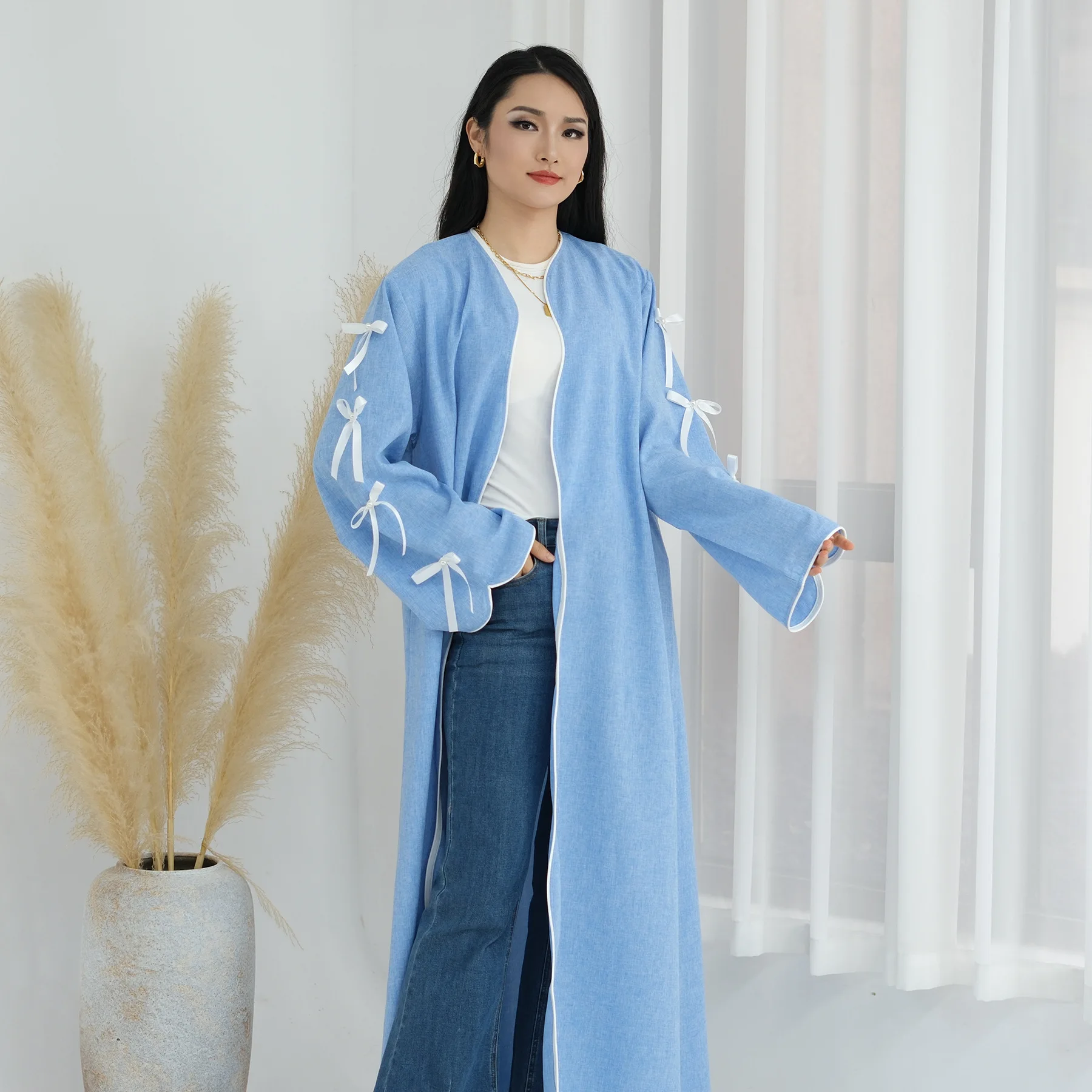 Ramadan Offene Abaya Dubai Kaf – Jalabiya Women Arabic Bewertung und Preis