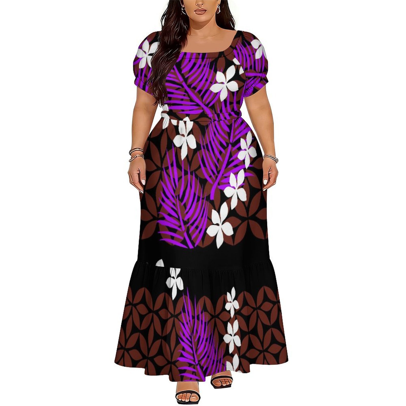 Bequemes Damen-Kurzarmkleid im – Ethnic Style Dresses Bewertung und Preis