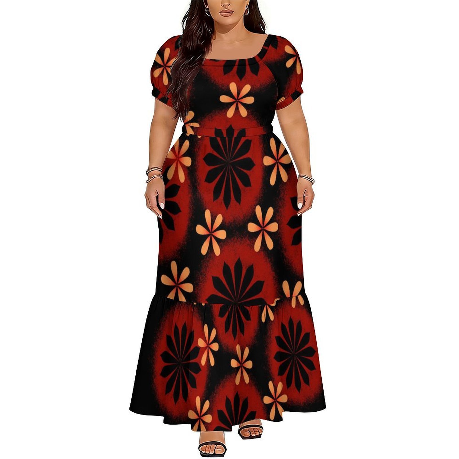 Bequemes Damen-Kurzarmkleid im – Ethnic Style Dresses Bewertung und Preis