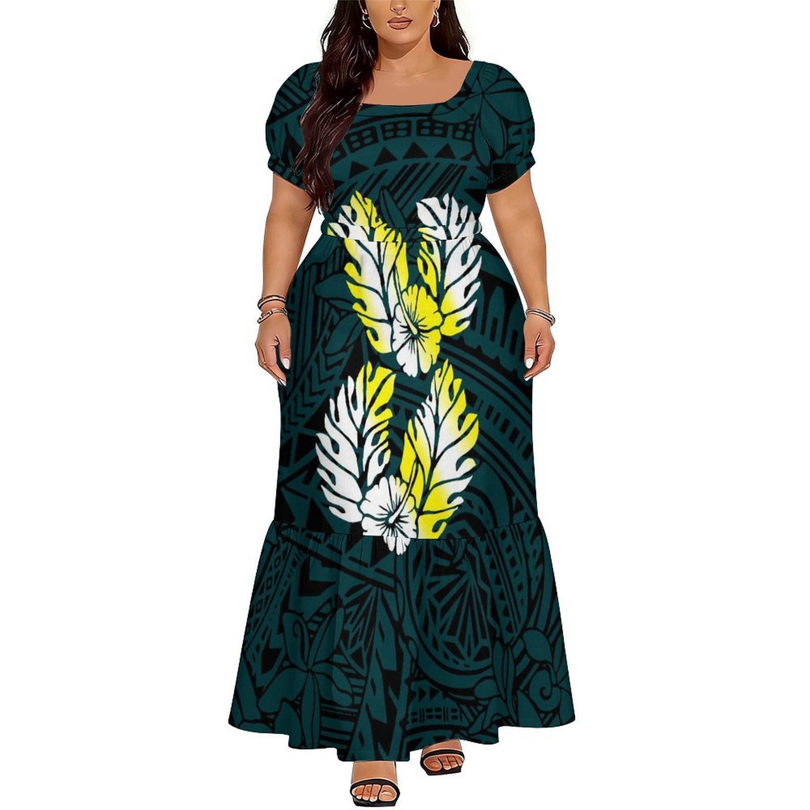 Bequemes Damen-Kurzarmkleid im – Ethnic Style Dresses Bewertung und Preis